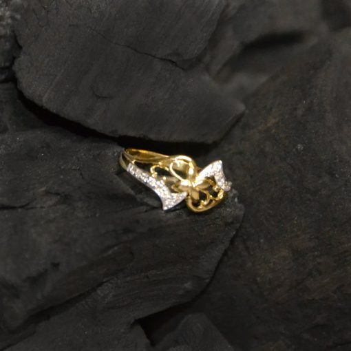 Deco Flower Diamond Ring - Image 3