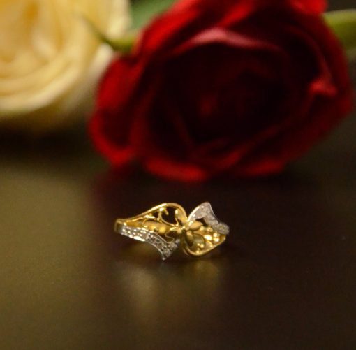 Deco Flower Diamond Ring - Image 4