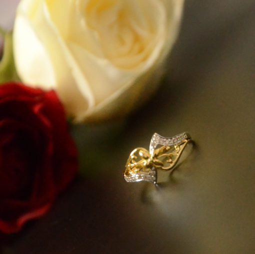 Deco Flower Diamond Ring - Image 2