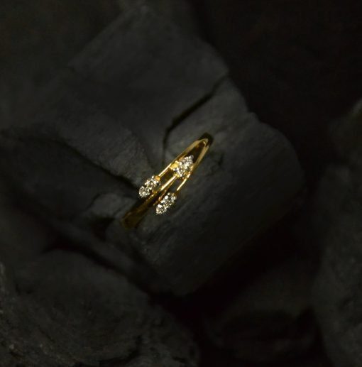 Gold Palma Diamond Ring. - Image 3
