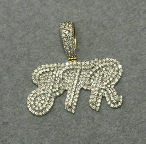 Diamond JTR Alphabet Pendant - Image 4