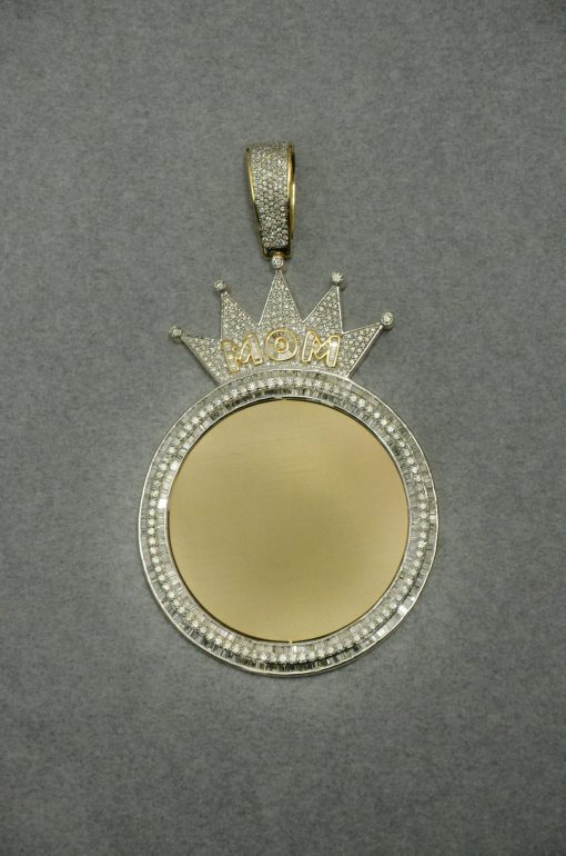 Customised MOM Diamond Pendant - Image 3