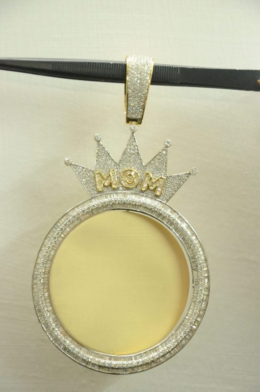 Customised MOM Diamond Pendant - Image 4