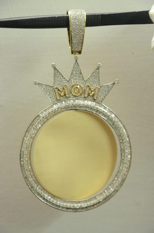Customised MOM Diamond Pendant - Image 2