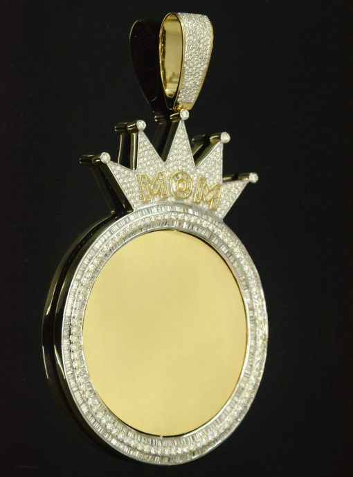 Customised MOM Diamond Pendant
