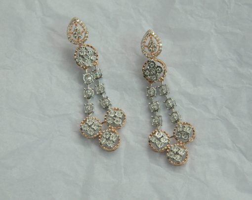 The Harmony Rose Gold Necklace with Diamonds - Image 4