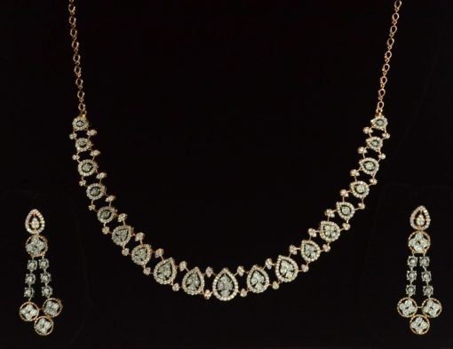 The Harmony Rose Gold Necklace with Diamonds - Image 5