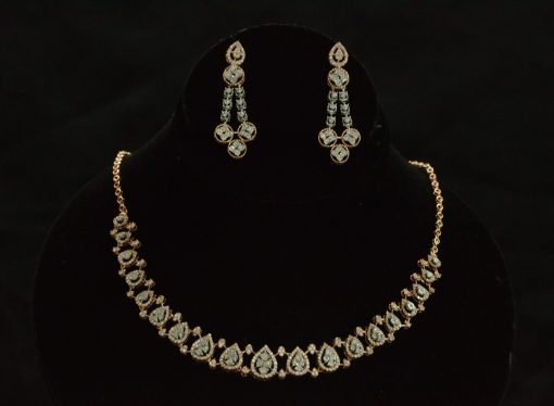 The Harmony Rose Gold Necklace with Diamonds