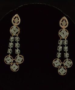 Alternative view of The Harmony Rose Gold Necklace with Diamonds