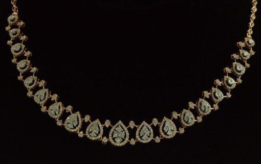 The Harmony Rose Gold Necklace with Diamonds - Image 3