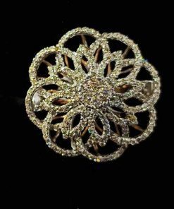 Round Diamond Blossom Ring