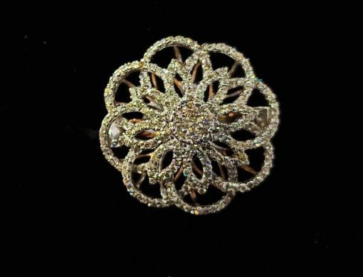 Round Diamond Blossom Ring