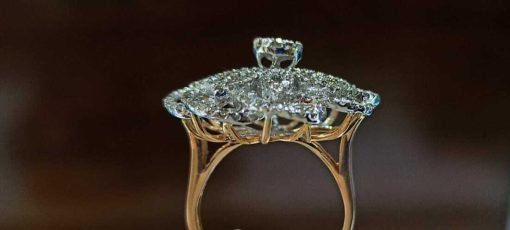 Round Diamond Blossom Ring - Image 3