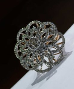 Alternative view of Round Diamond Blossom Ring