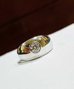 Men's Solitaire Ring Band