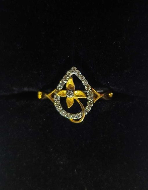 Drop Shape Diamond Ring