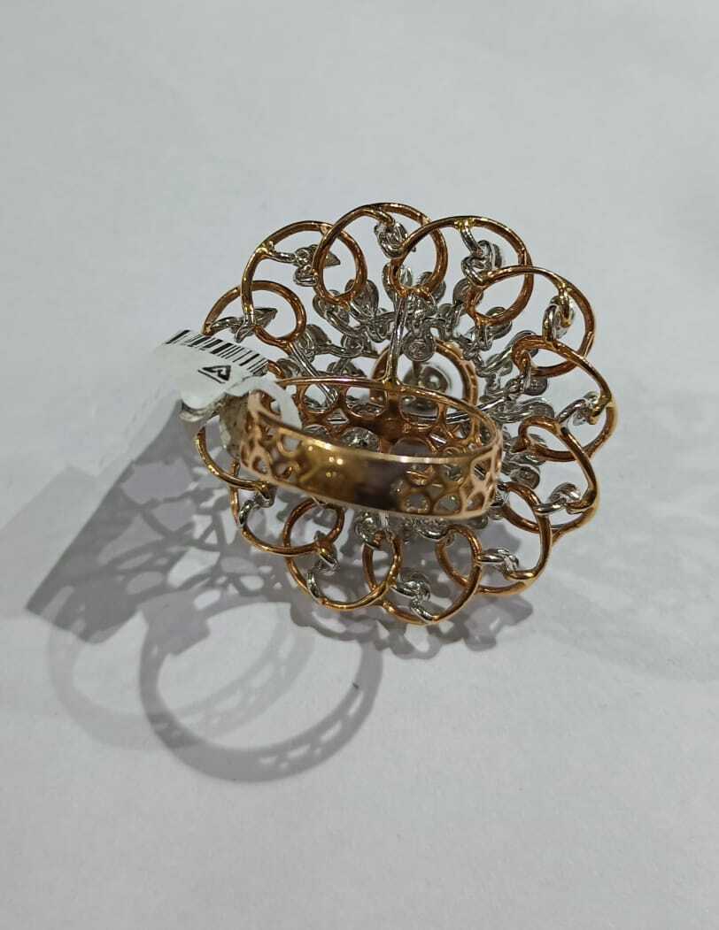 Unique Wide Cocktail Diamond Ring - Image 5