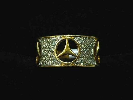 Mercedes Diamond Ring Band - Image 2