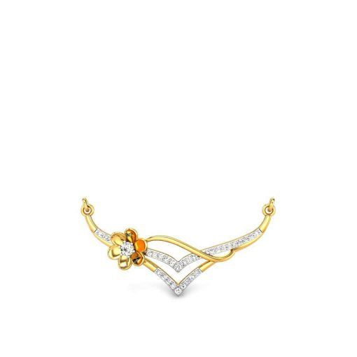 Vachya Diamond Mangalsutra - 12