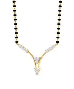 Alternative view of Vachya Diamond Mangalsutra - 5