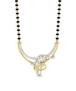 Alternative view of Vachya Diamond Mangalsutra - 2