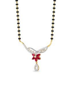 Alternative view of Vachya Diamond Mangalsutra - 1
