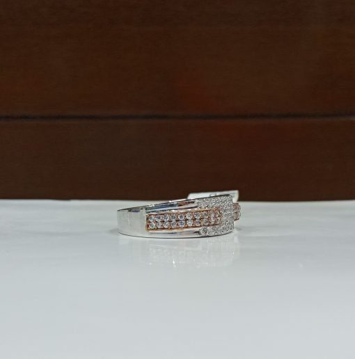 Gents Diamond Ring In White Gold - Image 2