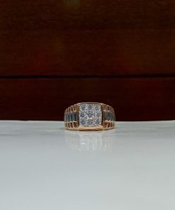 Gents Diamond Ring In Gold