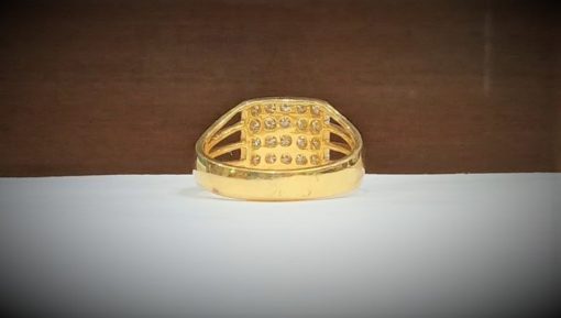 18kt Diamond Gents Statement Ring - Image 4