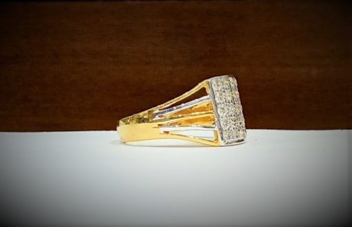 18kt Diamond Gents Statement Ring - Image 3