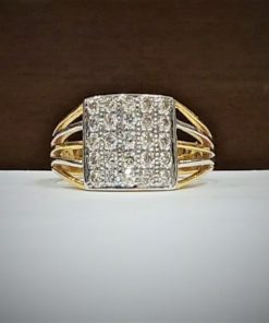 18kt Diamond Gents Statement Ring