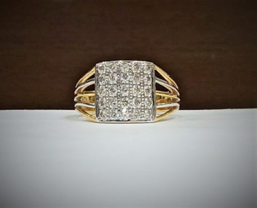 18kt Diamond Gents Statement Ring