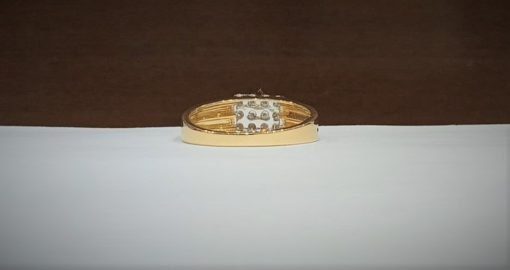 18kt Yellow Gold Diamond Ring - Image 4