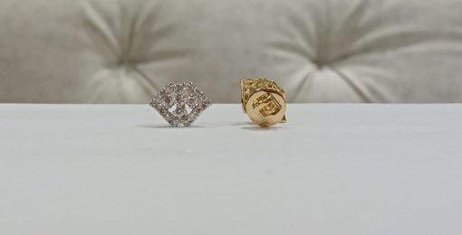 Light Weight Natural Diamond Studs Earrings - 4 - Image 3