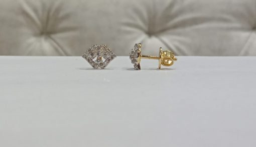 Light Weight Natural Diamond Studs Earrings - 4 - Image 2