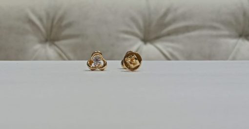 Light Weight Natural Diamond Studs Earrings - 5 - Image 3