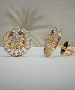 Alternative view of Lite Weight Natural Diamond Studs Earrings - 11