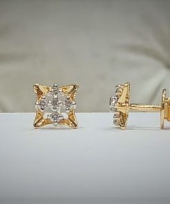 Alternative view of Lite Weight Natural Diamond Studs Earrings - 10