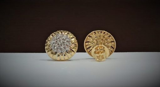 Light Weight Natural Diamond Studs Earrings - 6 - Image 3