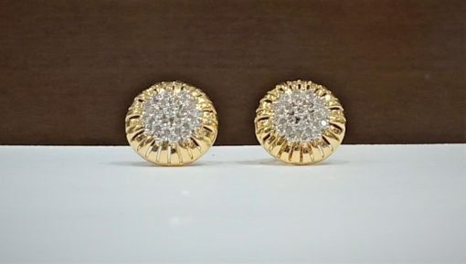 Light Weight Natural Diamond Studs Earrings - 6