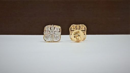 Light Weight Natural Diamond Studs Earrings - 3 - Image 3