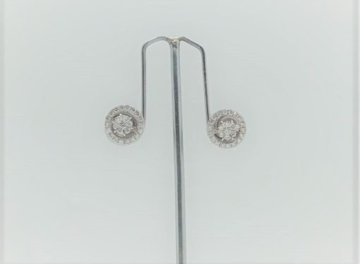 Round Natural Diamond Studs Earrings