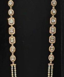 Alternative view of Diamond Long Haram String Necklace