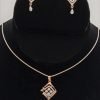 The Rose Gold Pendent-Set