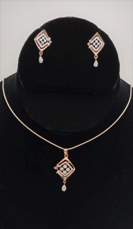 The Rose Gold Pendent-Set