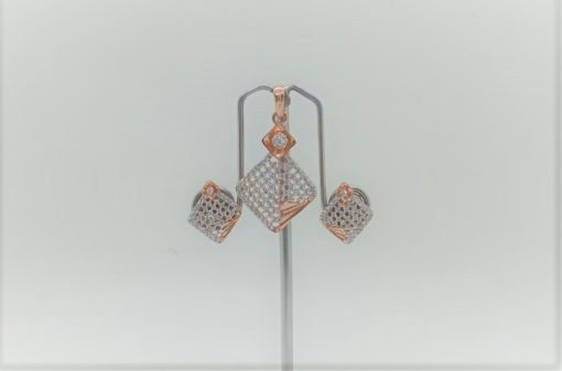 14kt Rose Gold Pendant-Set