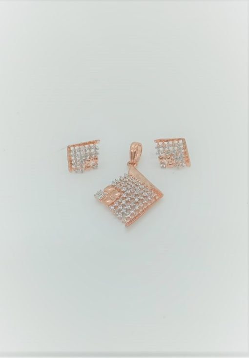 Latest Rose Gold Pendant-Set - Image 3