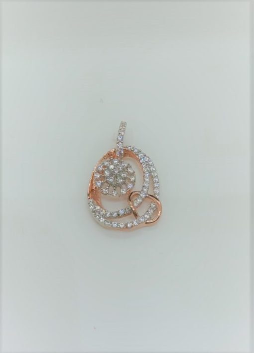 Latest Diamond Circular Pendant-Set - Image 3