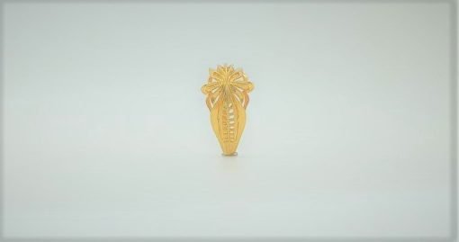 Flora 22K Hallmark Yellow Gold Ring - 14 - Image 2