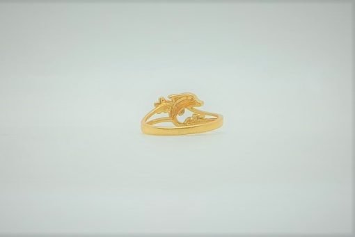 Dolphin 22k Hallmark Gold Ring - 2 - Image 3